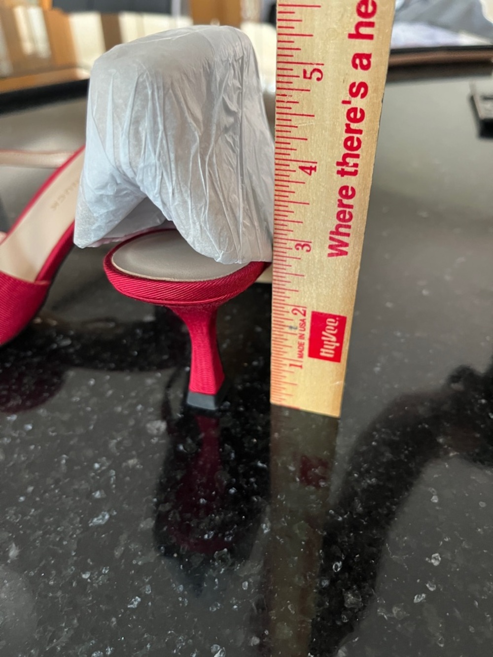 Tuckernuck Red Pointed Mary Jane Slingback Flats - Picture 5 of 5